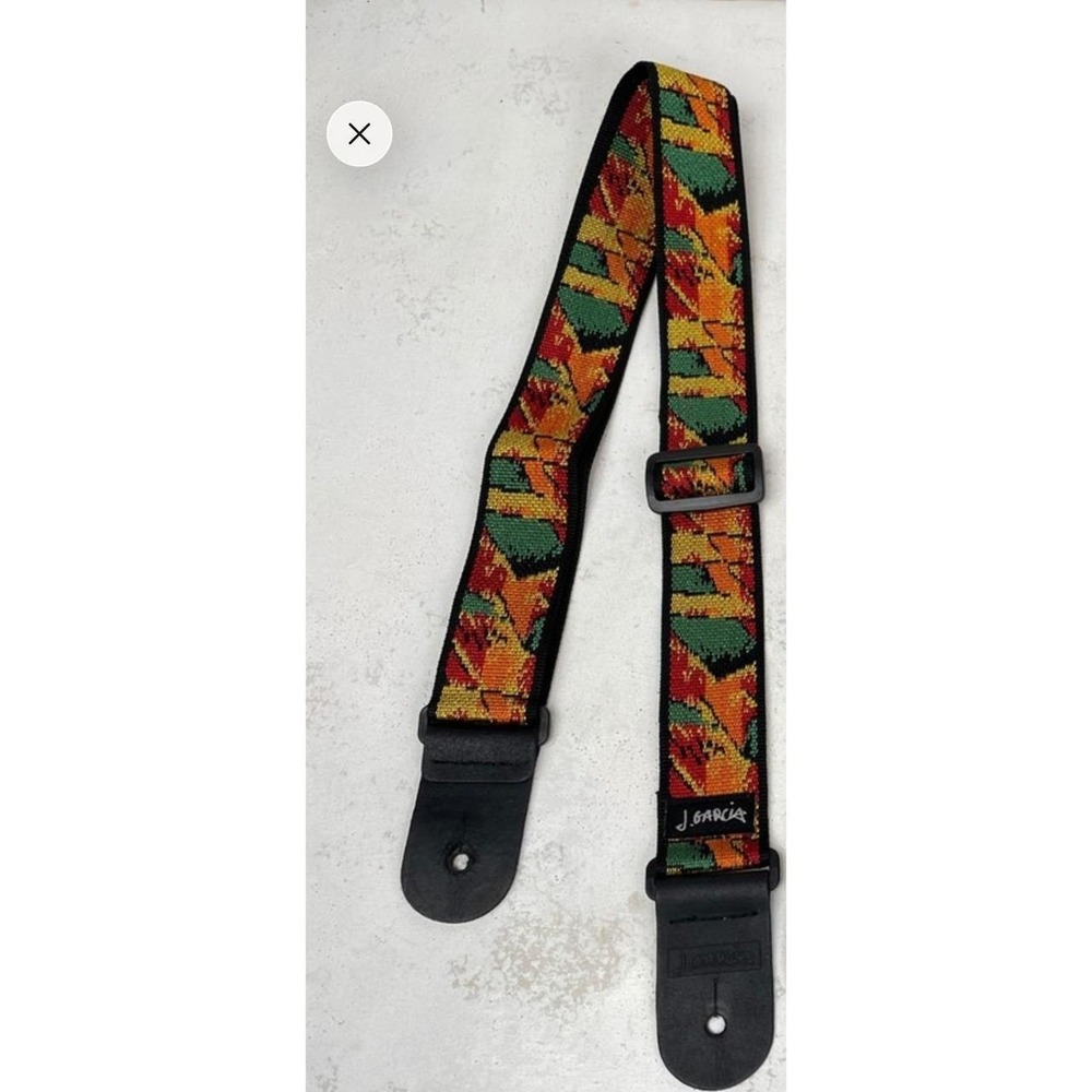 J. Garcia Guitar Strap Unisex OS Multicolor Abstract Woven Psychedelic Art 29342